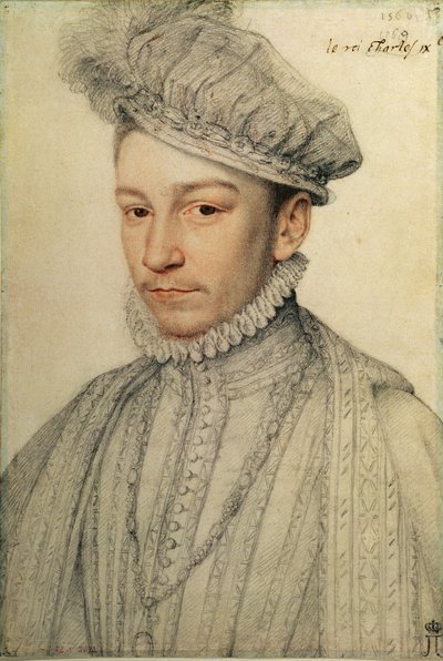 Porträt von König Karl IX. von Frankreich, 1566 von François Clouet